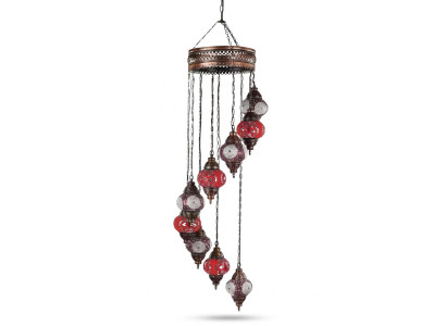 Lustre lampa sufitowa żyrandol Lampa sufitowa Lampy Szkło 45x145cm