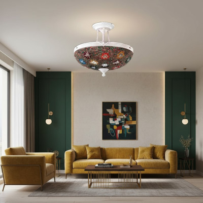 Żyrandol Lampa Sufitowa żyrandol Lampa sufitowa Lampy Szkło Wielokolorowe