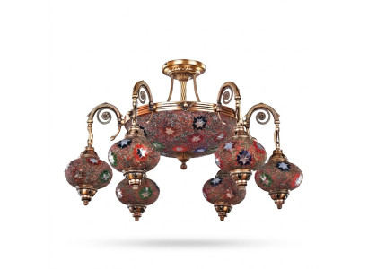 Żyrandol sufitowy żyrandol żyrandol Lampa sufitowa Lampy Szkło Złota Lampa