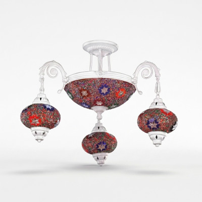 Żyrandol sufitowy żyrandol żyrandol Lampa sufitowa Lampy Szkło Art Biały