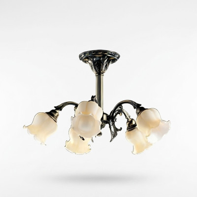Żyrandol sufitowy żyrandol żyrandol Lampa sufitowa Lampy Szkło Grai Beige
