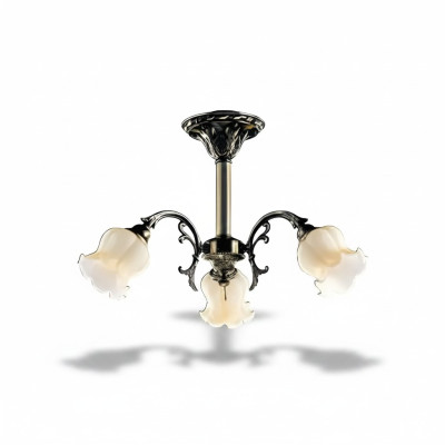 Żyrandol sufitowy kwiaty żyrandol żyrandol Lampa sufitowa Lampa Szkło Szare