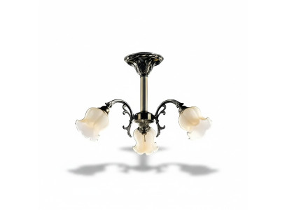 Żyrandol sufitowy kwiaty żyrandol żyrandol Lampa sufitowa Lampa Szkło Szare