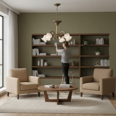 Żyrandol Sufitowy Jasne Kwiaty żyrandol Lampa sufitowa Lampa Szkło Szare