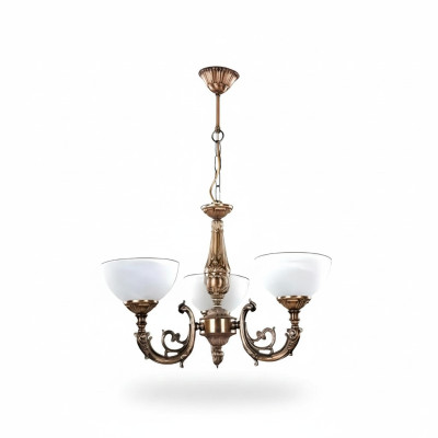 Żyrandol sufitowy Antyczny żyrandol żyrandol Lampa sufitowa Lampa Szkło Złoto