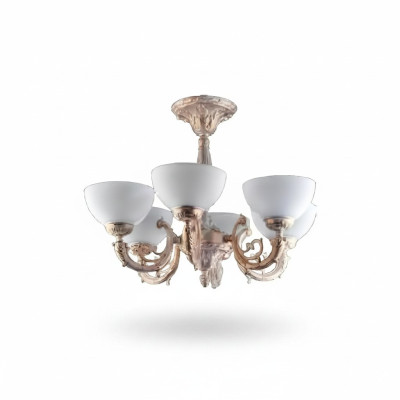 lampa narożna żyrandol lampa sufitowa żyrandol Lampa Szkło Beige Art