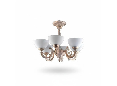 lampa narożna żyrandol lampa sufitowa żyrandol Lampa Szkło Beige Art