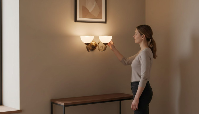 Ściana Lampy Kinkiet Kinkiety Art Kinkiet Żyrandol Złoto Szkło