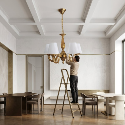 Żyrandol żyrandol żyrandol sufitowy Lampa sufitowa Lampy Cynk Złoty Art.