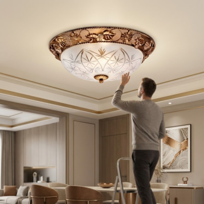 Żyrandol sufitowy żyrandol żyrandol Lampa sufitowa Lampy Szkło Złoto Art