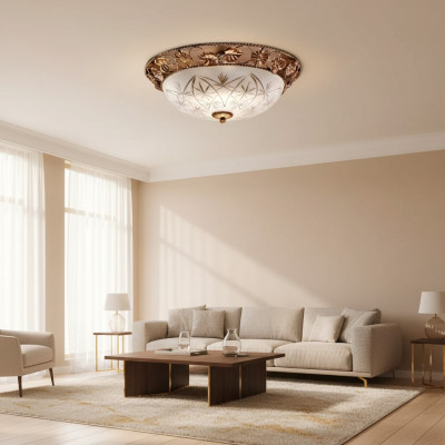 Żyrandol sufitowy żyrandol żyrandol Lampa sufitowa Lampy Szkło Złoto Art