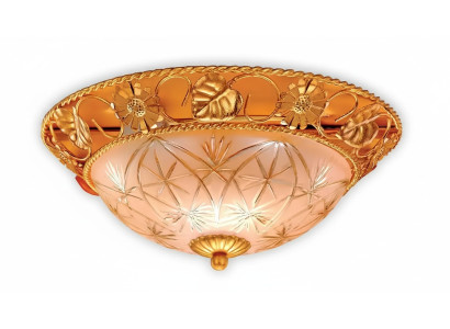 Żyrandol Lampa Sufitowa żyrandol Lampa sufitowa Złoto Szkło Lampy Metal