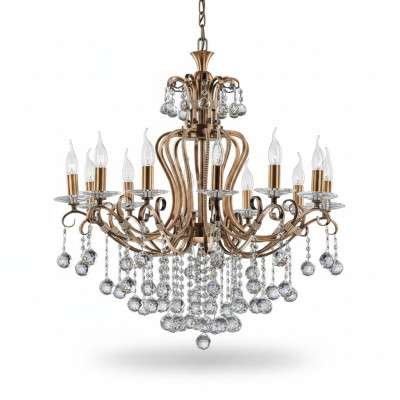 Luksusowy żyrandol sufitowy żyrandol Lampa sufitowa kryształowa złota 88x100