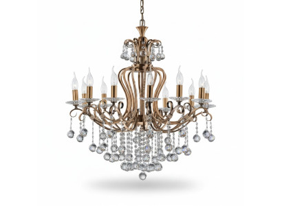 Luksusowy żyrandol sufitowy żyrandol Lampa sufitowa kryształowa złota 88x100