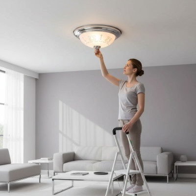 Lampy żyrandol lampa sufitowa żyrandol Lampa sufitowa srebrna Szkło Nowe