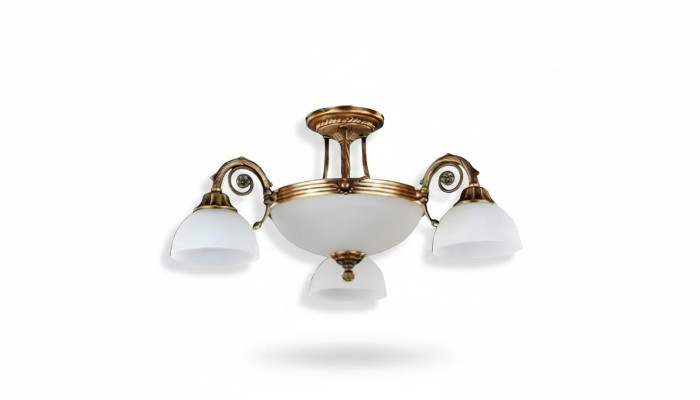 Lampy żyrandol sufitowy żyrandol biały Lampa sufitowa szkło złote
