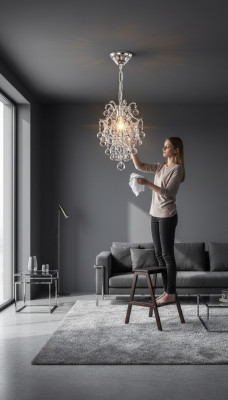 Luksusowy żyrandol sufitowy żyrandol Lampa sufitowa kryształowa srebrna
