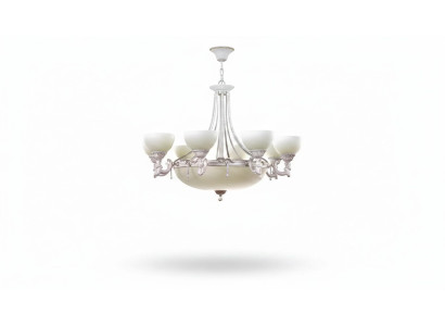 Lampy żyrandol sufitowy żyrandol biały Lampa sufitowa szkło nowoczesne