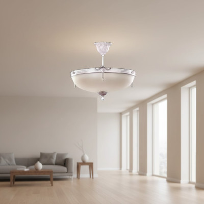 Żyrandol Sufitowy Żyrandol Nowoczesny żyrandol Lampa sufitowa Białe Szkło Lampy