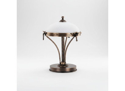 Lampa stołowa Lampa stołowa Lampa Leuchten Biały Złoty Lampy Tabela Szkło Art