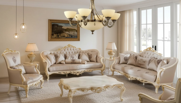 Lampa Lampa sufitowa Żyrandol sufitowy żyrandol Szkło Beige Art