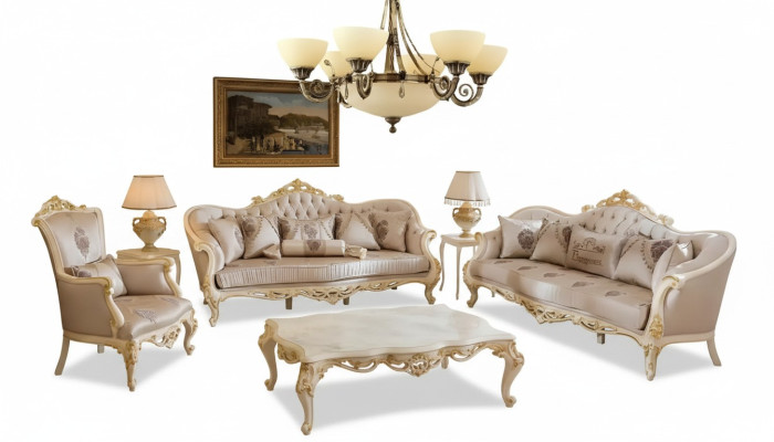 Lampa Lampa sufitowa Żyrandol sufitowy żyrandol Szkło Beige Art