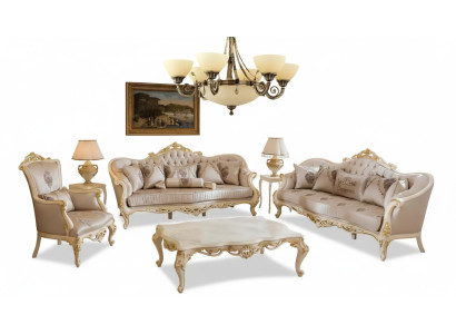 Lampa Lampa sufitowa Żyrandol sufitowy żyrandol Szkło Beige Art
