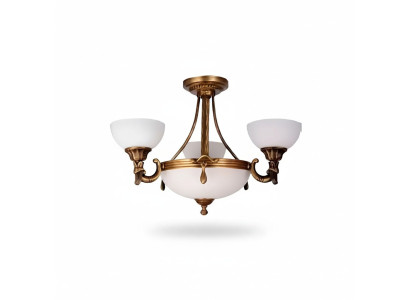 Klasyczna Biała Lampa sufitowa Lampa wisząca Gold Design żyrandol