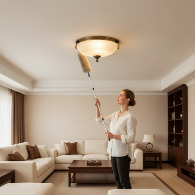 Żyrandol Lampa Sufitowa Lampa Lampa sufitowa żyrandol Szkło Beżowy Art