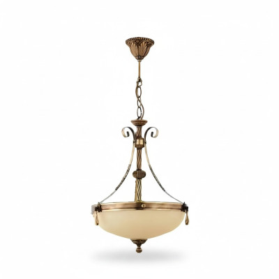 Żyrandol Lampa Sufitowa Lampa Lampa sufitowa żyrandol Szkło Beżowy Art