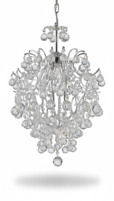 Luksusowa żyrandolowa lampa sufitowa Lampa sufitowa żyrandol kryształ srebrny