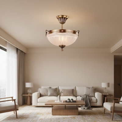 Żyrandol sufitowy Lampa Beige Lampa sufitowa żyrandol żyrandol Szkło Art