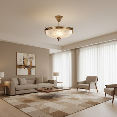 Lampa sufitowa żyrandol lampa sufitowa Lampa żyrandol Szkło Złoty Szary