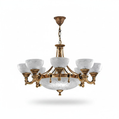 Lampa sufitowa żyrandol lampa sufitowa Lampa żyrandol Szkło Złoty Szary