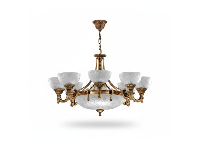 Lampa sufitowa żyrandol lampa sufitowa Lampa żyrandol Szkło Złoty Szary