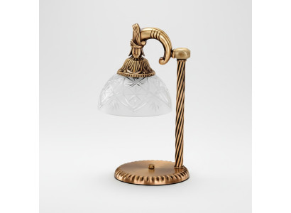 Lampa stołowa Lampa stołowa Lampa Leuchten Złota Lampy Szkło Złoto Szara Art. nr