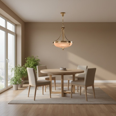 żyrandol Lampa sufitowa Żyrandol Lampa Sufitowa Lampa Szkło Złoty Beż