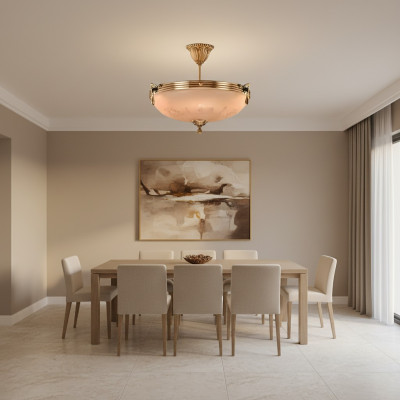 żyrandol Lampa sufitowa Żyrandol Lampa Sufitowa Lampa Szkło Złoty Beż