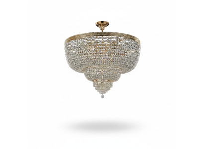 Luksusowa Lampa sufitowa Lustre Lampa Lights żyrandol kryształ Gold 100cm