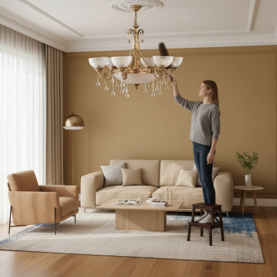 Żyrandol Lampa sufitowa Żyrandol sufitowy Lampa żyrandol Szkło Gold Ritter Hotel
