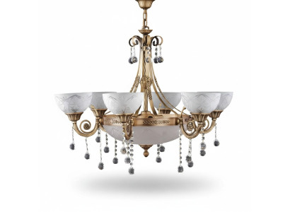 Żyrandol Lampa sufitowa Żyrandol sufitowy Lampa żyrandol Szkło Gold Ritter Hotel