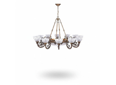 żyrandol Lampa Lampa sufitowa Żyrandol Lampa Sufitowa Szkło Szare Art Lampa