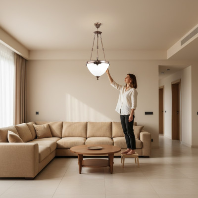 Lampa Lampa sufitowa żyrandol sufitowy żyrandol żyrandol Szkło Art Biały