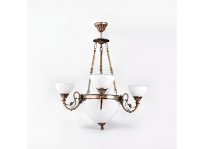Lampa sufitowa żyrandol sufitowy żyrandol Lampa żyrandol Szkło Art Biały