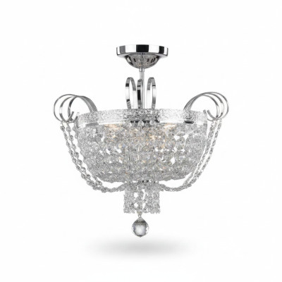 Lampa sufitowa żyrandol kryształowy żyrandol sufitowy Lampa żyrandol srebrna