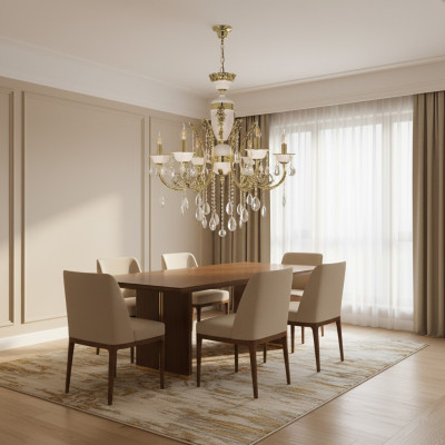 Luksusowa żyrandolowa Lampa sufitowa Lustre Lampa sufitowa Złoty kryształ 60x100cm