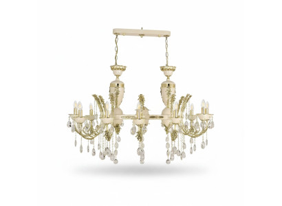 Lampa żyrandol sufitowy luksusowy żyrandol Lampa sufitowa żyrandol beżowy kryształ