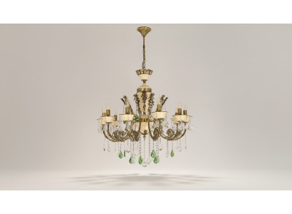 Luksusowa żyrandolowa Lampa sufitowa Żyrandol Lampa Lampa Brązowy kryształ 80cm