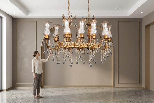 żyrandol sufitowy żyrandol luksusowa lampa sufitowa żyrandol złoty kryształ lampa