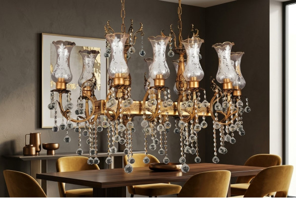 żyrandol sufitowy żyrandol luksusowa lampa sufitowa żyrandol złoty kryształ lampa